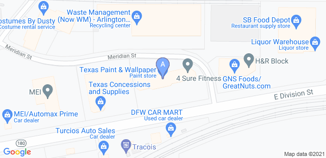 Map to Arlington Martial Arts